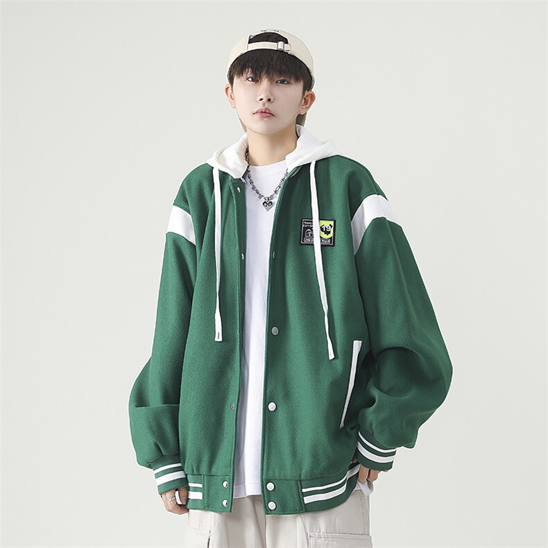 男士休闲夹克外套秋季潮牌连帽青少年棒球服秋装JK06621-P95,男装夹克,星座308B-2