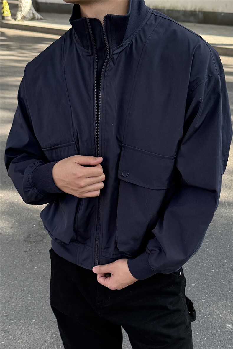 JK007硬汉大口袋工装教练飞行员夹克聚酯纤维(S-3XL)TP38,男装夹克,电商A088