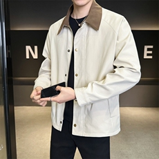 翻领夹克男春季简约宽松潮流百搭上衣服JK268-P78，男装夹克，星座308B-2