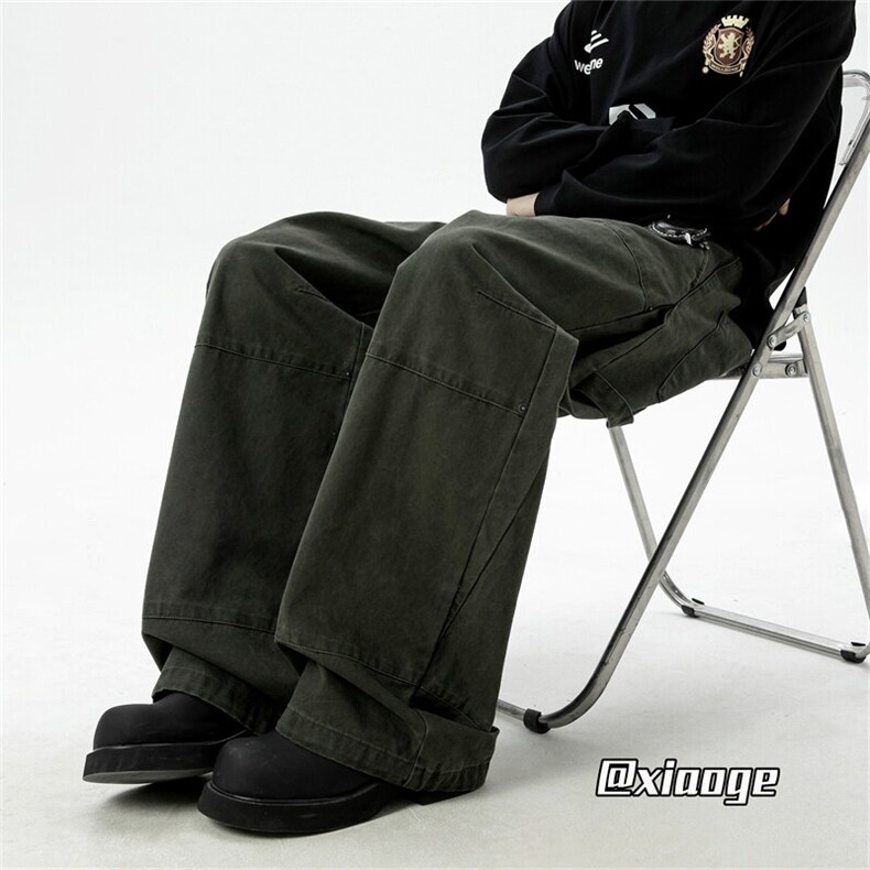 XZ616春季重磅cleanfit工装侧开打褶休闲长裤TY2012P75控98,男装工装外套,星座512A（原616）