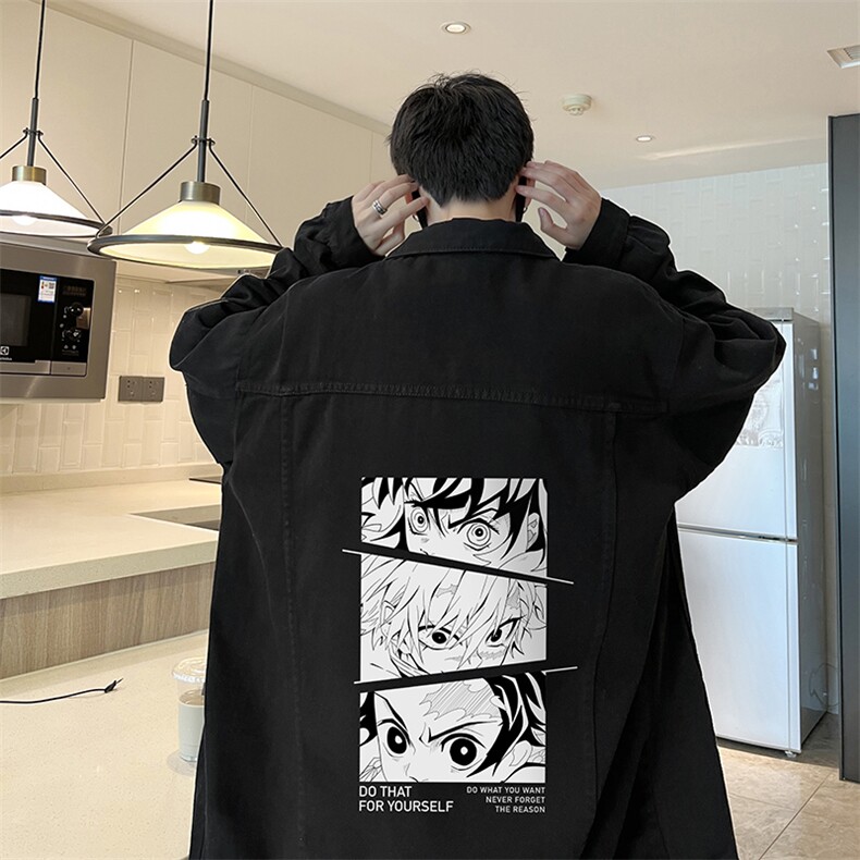 牛仔夹克男大码牛仔外套男茄克 NJ77176-P60加绒款-P75图片