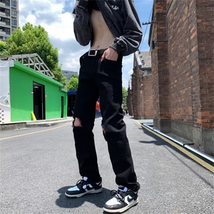 牛仔裤男夏季潮大码休闲裤子V116P40图片