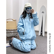 冬新户外俩件套滑雪服套装男女同款防水时尚保暖外套TZ033-P220，男装休闲套装，电商A001-1