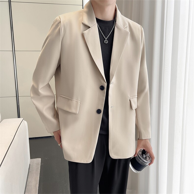 秋季休闲小西服男装外套西服男XF001-P75控128黑色尺码到4XL,男装西服,星座210-1
