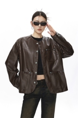 可二开无影墙绿宝石扣大码M-5XL鳄鱼皮蛇纹夹克女JK78066P85控138，男装夹克，星座227-7