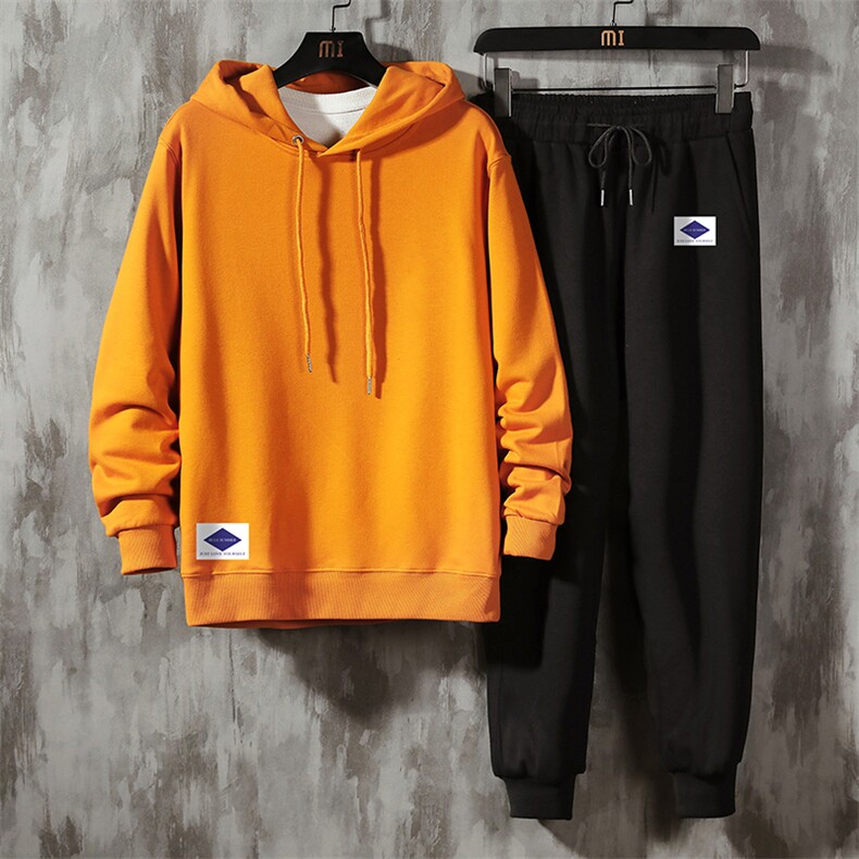 TL8061-P80 连帽卫衣套装男运动套装两件套长袖运动服图片