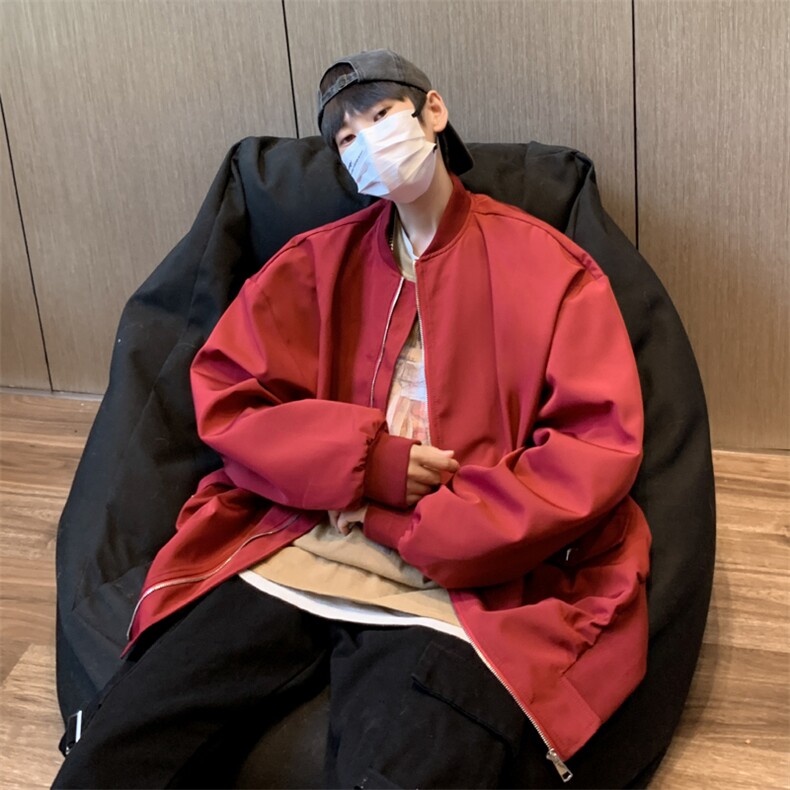秋款情侣港风连帽工装外套贴标休闲冲锋衣夹克男JK0681-P63,男装夹克,星座308B-1