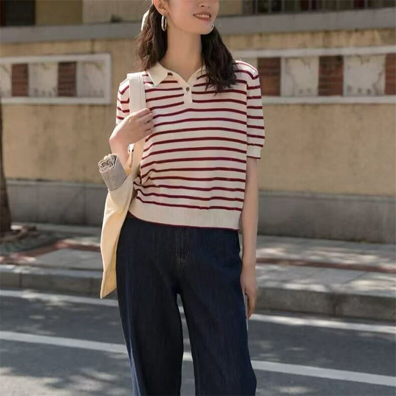 短袖t恤女2025新款夏季薄款宽松显瘦打底上衣小衫图片