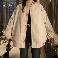 A369-P88美式复古提花刺绣拼接夹克男女高级感宽松百搭外套，男装夹克，星座911