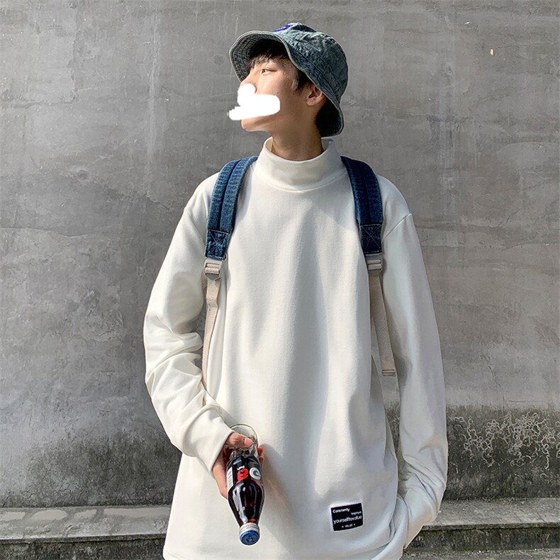 德绒双面绒保暖打底衫男春秋新款高领休闲内搭BT0603-P35,男装T恤,星座717