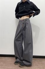 现货秋季新款美式复古水洗休闲裤男直筒阔腿工装裤子-A2301TP45，男装休闲裤，电商B241