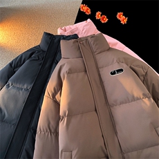 棉衣男冬季新款港风宽松羽绒棉学生立领面包服MF700-P58(现货，男装棉衣，星座214-3