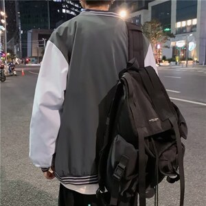 男秋季拼接棒球服外套潮牌街头JK8836P40图片