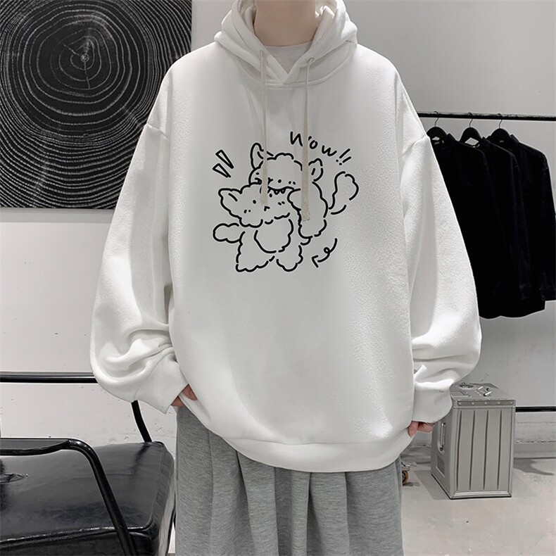 连帽卫衣男大码胖子帽衫大号运动服WY2427-P35图片