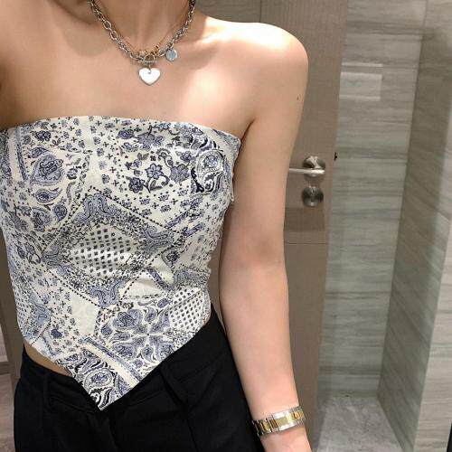 印花抹胸，胸罩，XTZ style