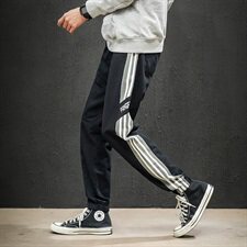 2021春秋3新款现货字母已注册放心搞主推有差！条纹印花休闲裤，男装休闲裤，星座617B