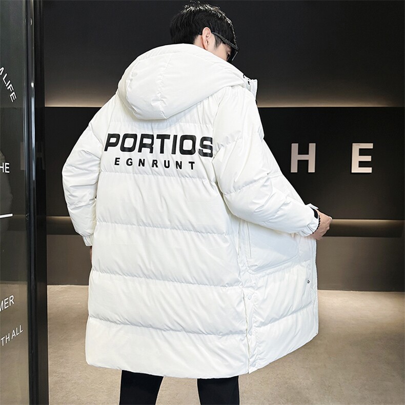 长款男冬季2025新款加厚连帽休闲外套A313-9908-P260,女装短外套,电商A313
