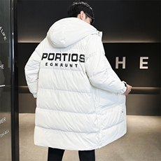 长款男冬季2025新款加厚连帽休闲外套A313-9908-P260，女装短外套，电商A313