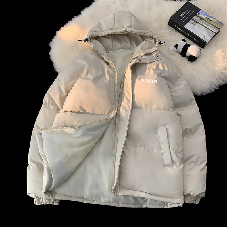 秋冬新款港风美式日系复古vibe重磅充棉连帽棉服男潮流 ZM472-P70图片