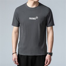 2023夏季新款男士体恤冰丝透气短袖休闲宽松免烫时尚百搭男装，男装T恤，电商B212（原钱塘6029）