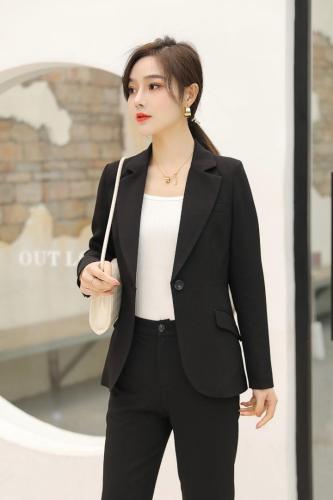 2021春装新款西装两件套,女装西装,菲雪妮