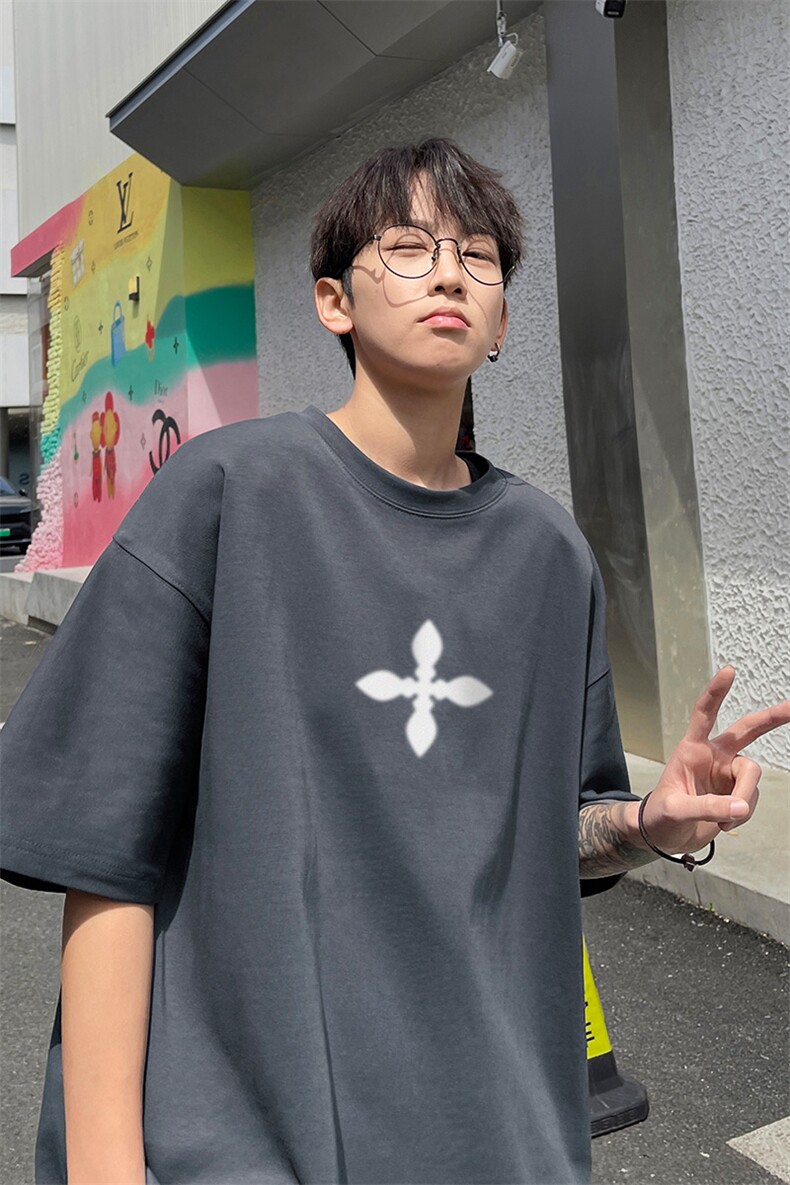 230g重磅纯棉!夏季短袖t恤男半袖男NT200-特P19控38,男装T恤,电商B367