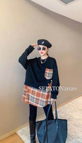 现货（加绒加厚拼接羊毛格子），女装，雪蘭桐