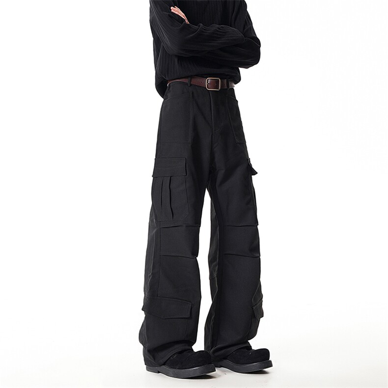 B221 美式ins高街暗黑多口袋宽松工装休闲裤 LK24153-P65 控88图片
