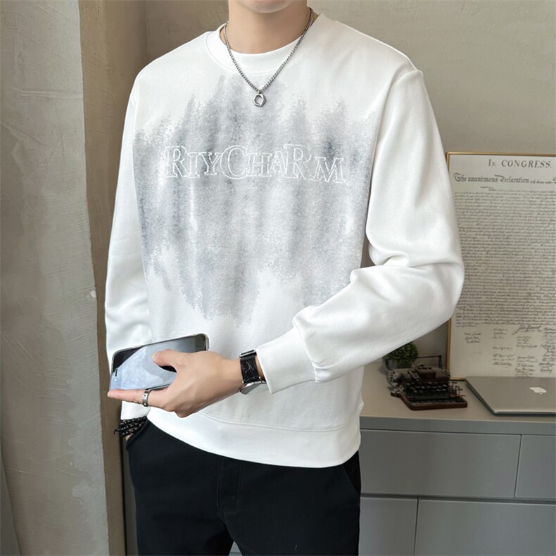 秋季新款圆领卫衣男套头印花帅气百搭上衣服潮流A329-V3315-P68,男装卫衣,电商A329