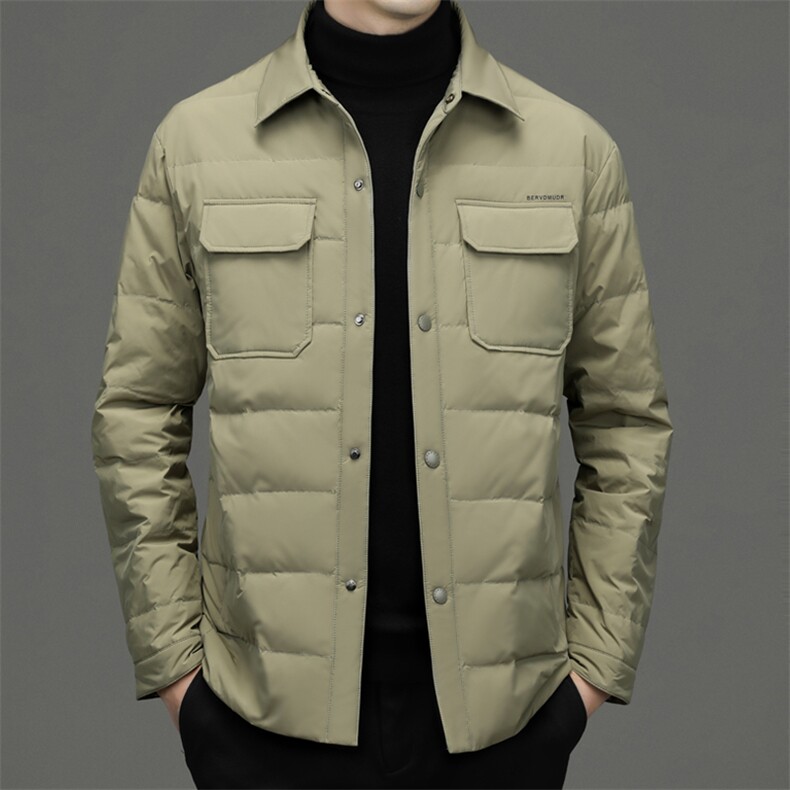 BEYR829钱塘2020-2冬季新款商务休闲厚款中年男士羽绒服P173，男装羽绒服，钱塘207-2