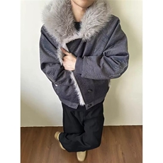网座山雕棉服男款冬季加厚连帽毛领外套痞帅夹克棉衣B99-P140，男装夹克，星座910-1