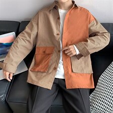 长袖衬衫男港风日系韩版潮流帅气衬衣GC23P38，男装衬衫，星座1116-2