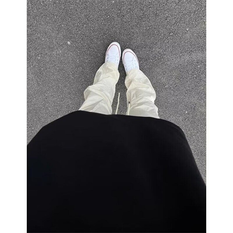 DBK57-P55双拉链设计感休闲裤男新款降落伞冲锋裤cleanfit直筒裤,男装休闲裤,星座603-2