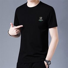 HP8057夏季新款男士T恤衫简约刺绣男士短袖圆领通勤男装，男装T恤，电商B360