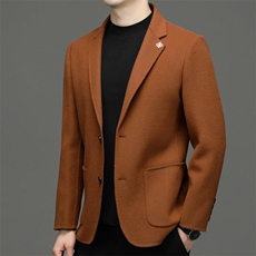 DZ2267钱塘2020-3中年男士冬季厚款时尚休闲百搭西服外套P185，男装西服，钱塘207-3