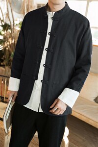 风唐装大码中式夹克开衫复古休闲盘扣男装外套JK601P95,男装夹克,钱塘788(原4013)