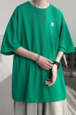 8XL-M重磅！特大码T潮牌上衣男中性华夫格短袖T恤DX304P25控39，男装T恤，电商D206-1
