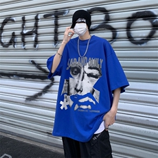 夏创意人像印花重磅短袖t恤情侣装半袖上衣体恤XZ514-2-1297-P28，男装T恤，星座514-2(原B239)