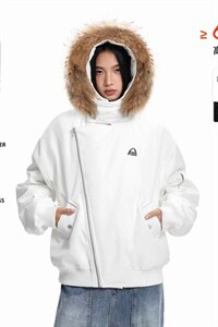 网图慎用图片只做展示可拆卸毛领派克羽绒服新标90绒78197P268图片