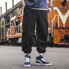 有报告束脚男士工装裤潮牌青少年运动休闲裤DS356T，男装休闲裤，电商A102