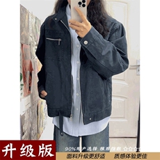 高质量JK8968-P72美式复古哈灵顿水洗帆布立领夹克男春秋季，男装T恤，电商B323A