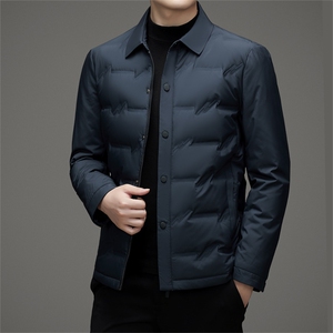 V3127钱塘2020-3时尚休闲冬季厚款中年男士90鹅绒羽绒服P198图片