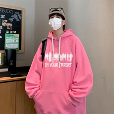 已注册港风重磅华棉得物抖音直播高品质宽松休闲连帽卫衣W5215P40，男装卫衣，电商C408(原B339-1)