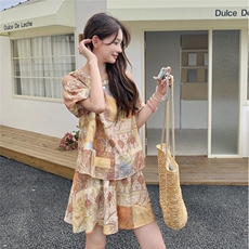 2025现货夏季时尚潮流新款两件套套裤C271-9516-P125-K178，女装套装/套裙，2C271