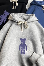 WY2242-P35加绒款-P40纯棉连帽卫衣男大码运动帽衫宽松薄，男装卫衣，电商A040