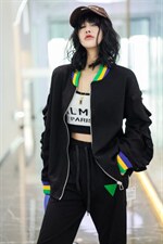 2022年新春款棒球服外套女休闲拼接棒球服时尚宽松洋气，其它，卡菲莱