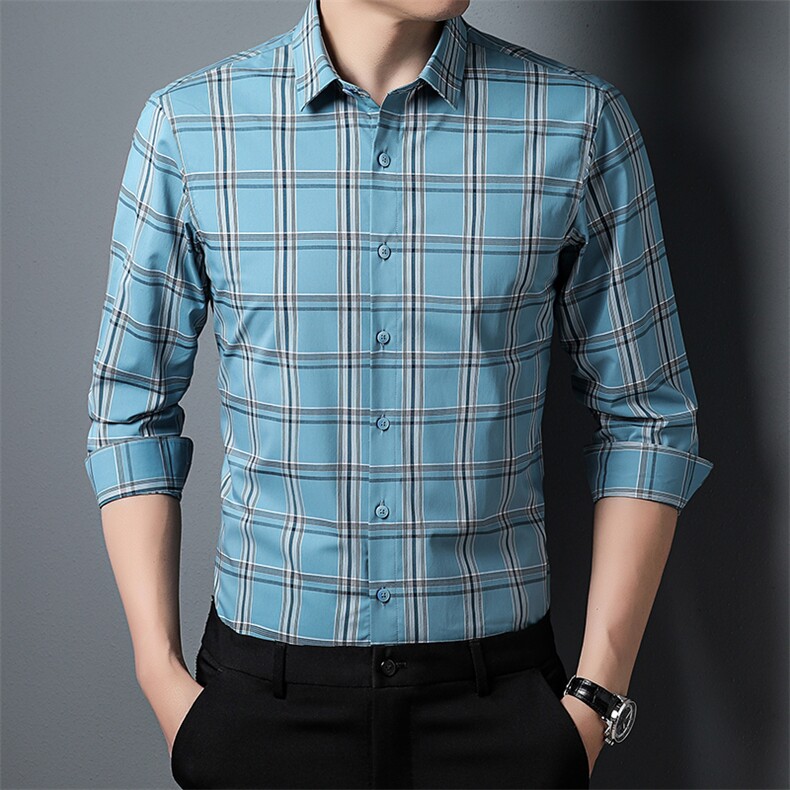 BK12598钱塘2020-2中青年男士秋季新款长袖薄款衬衣主推款P67，男装衬衫，钱塘207-2