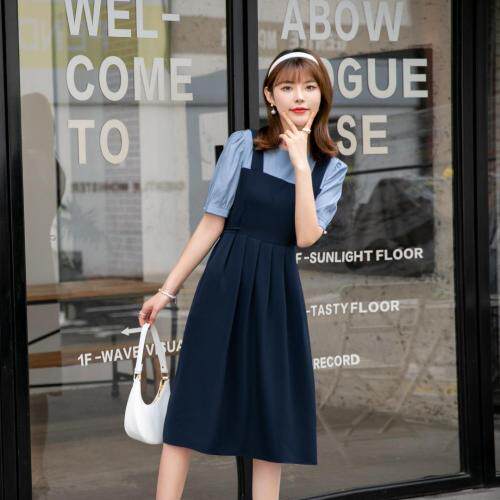 （现货）假两件连衣裙，女装连衣裙，伊娜蕾尔