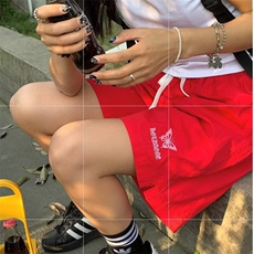 美式复古运动短裤夏季男女休闲中裤潮薄款篮球速干五分裤ins潮，男装牛仔裤，星座506A