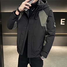 M-4XLB3533713P245黑色军绿可拆脱羽绒内胆男士冲锋衣，男装夹克，电商B353